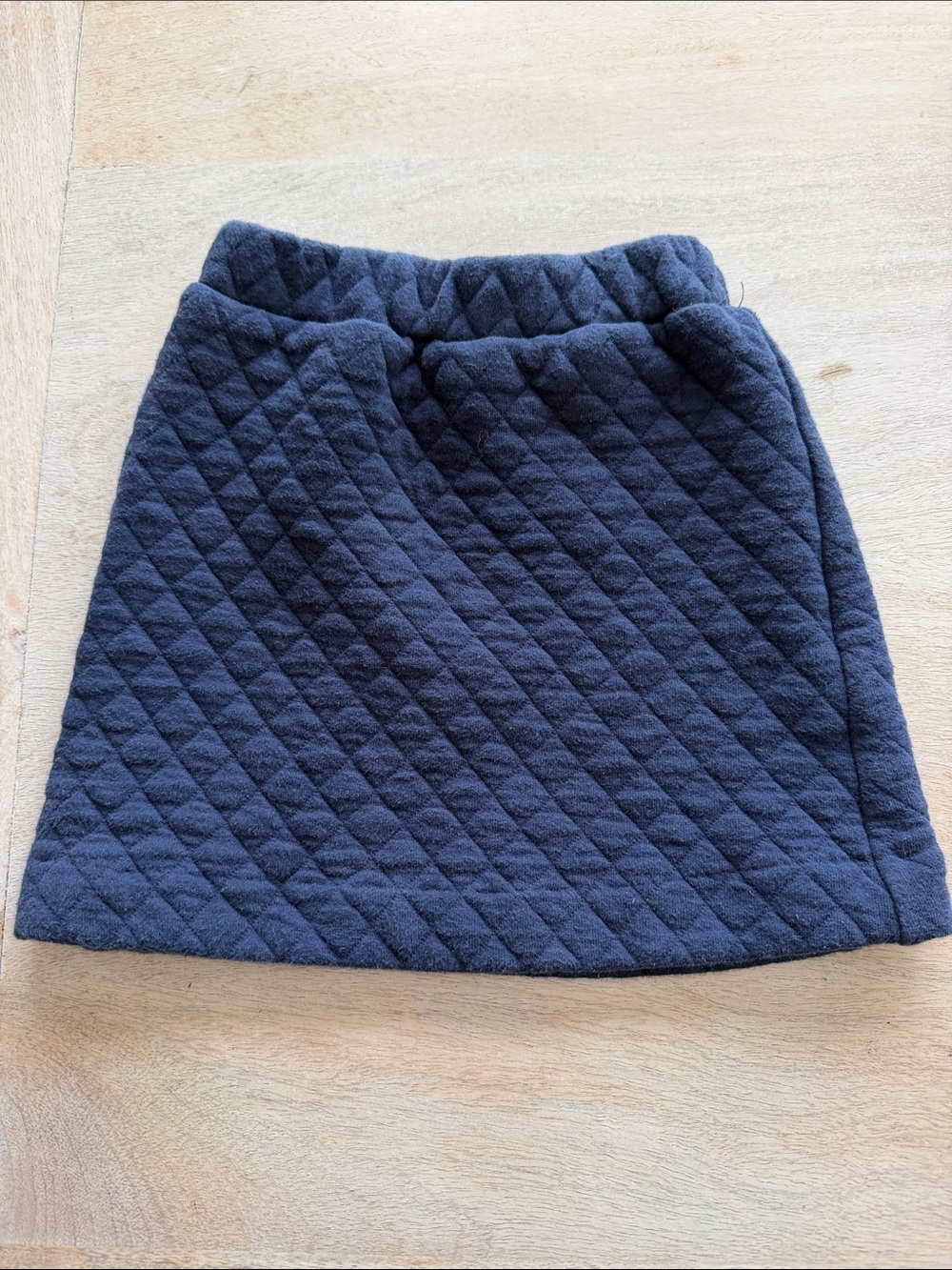 Bisby Quilted A-Line Kids Skirt - Navy